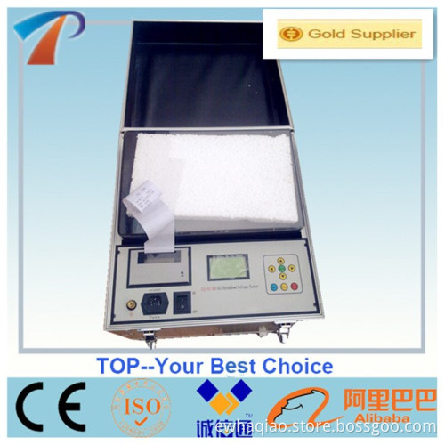 High voltage breakdown tester for transformer oil and insulation oil,60kv,80kv,100kv,auto test tools,oil BDV tester